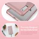 TUDIA SKN Clear Designed for Onyx Boox Palma Case 6.13" Back Cover, [Reinforced Corners] Shockproof Slim Anti-Yellowing Silicone Gel Transparent Back Lightweight Grip TPU Bumper for eReader (Pink)