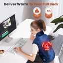 Heating Pad for Back Pain Relief, Large Electric Heat Pad for Neck and Shoulders, 6 Heat Settings & Auto Shut Off Hot Pad, Machine Washable Ultra Soft Fabric, Gifts for Women, Men, Mom, Dad (37''x 24'', Blue)