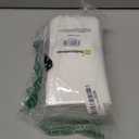 Luxenap 15.8 X 7.9 Inch Linen-Feel Guest Towels, 50 Lettered Hand Towels - Gold Letter 'M', Sans Serif Font, White Paper Dinner Napkins, airlaid, For Restrooms And Tables