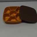 Plastic Square Multipurpose Masala/Spice/Dry Fruit Box Set 1 Piece- Brown (Masala Box -7 in 1)