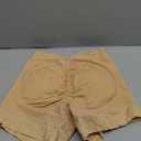 DERCA Padded Underwear for Women Butt Lifting Shapewear Booty Pads Butt Enhancer Lace Tummy Control Boyshorts (Small, Beige)