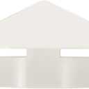 PATIKIL 4" Chimney Cap, Roof Vent Cap Cowl Rain Cover PVC Round Chimney Mushroom Shaped Air Vent Cover for Fireplace Exhaust Exterior Stove Pipe, White