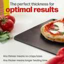 Pizza Steel PRO by Hans Grill | XL 1/4" Thick Square Conductive Metal Baking Steel for Oven and BBQ Cooking Pizzas | Bake and Grill Bread and Calzone with our Cast Iron Pizza Stone