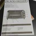 BLACK+DECKER TO3250XSBD 8-Slice Extra Wide Convection Countertop Toaster Oven, Includes Bake Pan, Broil Rack & Toasting Rack, Stainless Steel/Black, Large