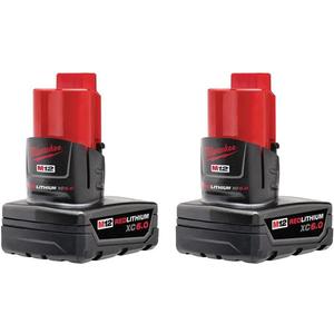 Milwaukee M12™ REDLITHIUM™ XC6.0 Battery 2 Pack (48-11-2462)