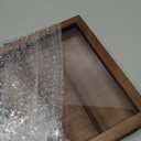 DoubleFill Trinket Shelf Wooden Shadow Box, Arch Shelf, Brown, 10" X 15"