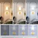 JESLED 15000mAh Wireless Wall Sconce Set of 2 with Remote Control | Rechargeable Battery Operated Wall Lights with Dimmable Brightness, Timer and Magnetic Mounting for Bedroom Decor., 2 pack