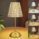 Cordless Table Lamp Rechargeable: Cute & Compact Bedside Table Lamp  Adjustable Brightness, USB-Powered Night Light for Kids, Teens, and Home Office Desks (Modern & Space-Saving Design)