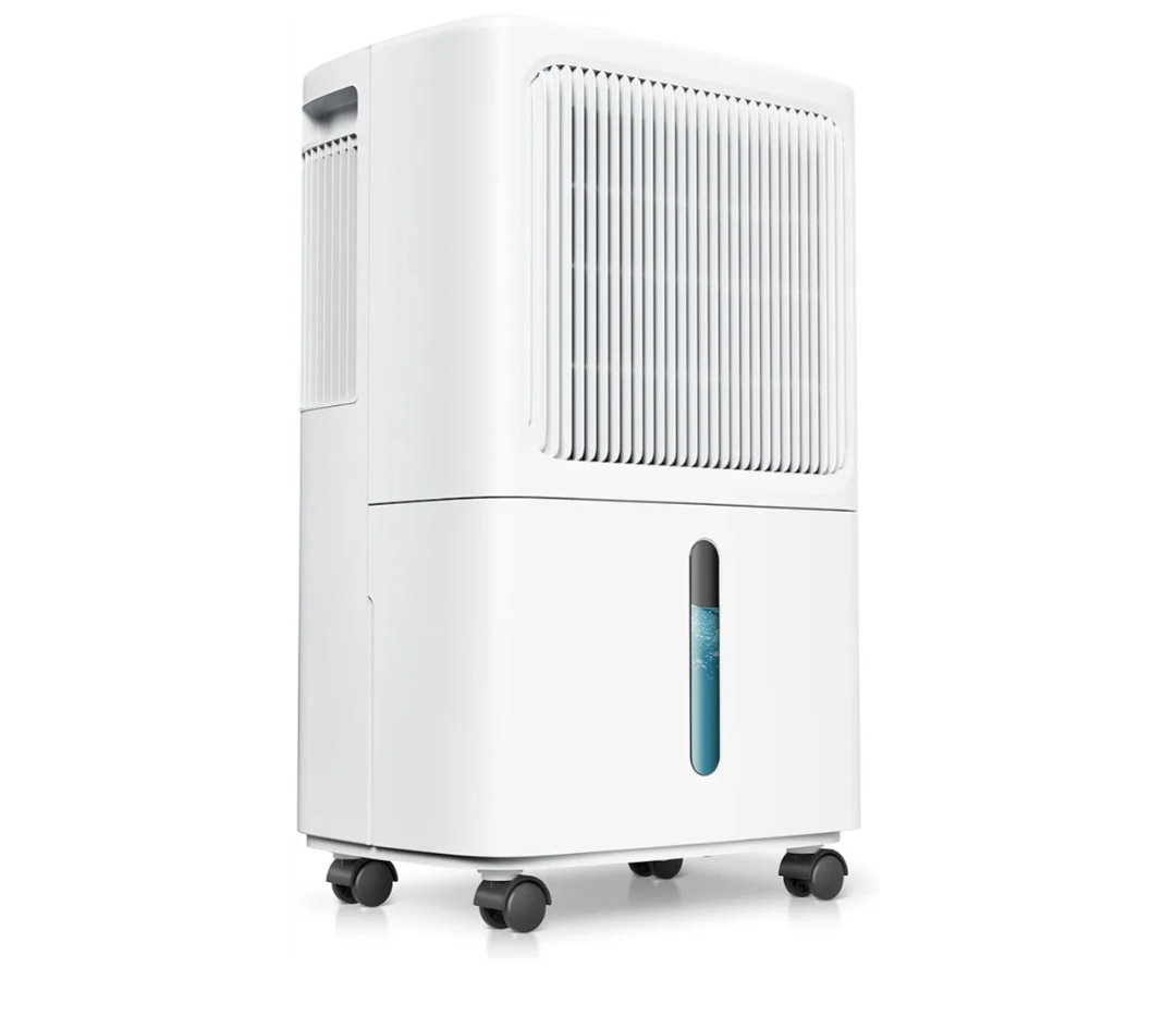 2,500 Sq.Ft Dehumidifier for Basement with Drain Hose, MAX 34 Pint Dehumidifiers for Home with 3 Modes, Smart Humidity Control & Display, 24HR Timer, Auto Defrost for Large Room, Bathroom,Bedroom