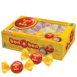 Bon o Bon Chocolate Bon Bons, Decadent Chocolate Truffles with a Creamy Peanut & Wafer Filling, 15g x 18 Bonbons, BB Date: 07/12/2022