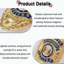 Universal Metal Badge, Enameled & Plated, Suitable for Dressing up and Cosplay, Golden Style1