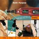 Mini Cordless Rotary Tool,45 PCS Accessories and USB C Charging and 3.7V 2.0Ah rechargeable battery pack rotary tool kit,5-speed for sanding,engraving,polishing,cutting, Diy Crafts(Red)