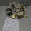 8 Light Gold Farmhouse Chandeliers for Dining Room Light Fixtures Over Table,Industrial Candle Hanging Chandelier for Living Room Foyer Staircase Bedroom Kitchen Island Restaurants