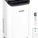 16,000 BTU Inverter Portable Air Conditioner, Cools Up to 800 Sq.Ft, Auto-Evaporation, Low Noise AC Unit with APP & Remote Control for Large Room, Office, Garage, White