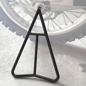 Dirt Bike Triangle Stand, Motorcycle Rear Wheel Paddock Stand, T-shaped Central Support, Solid Steel Structure for 80-500cc Supermoto Motocross Enduro Pit Bike