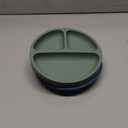 ChriKid Suction Plates for Baby, Toddlers - FEATURES SUPER STRONG QUADRUPLE SUCTION - 100% Food Grade Silicone Toddler Plates with Suction - Unbreakable Divided Kids Baby Plates