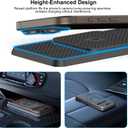 Wireless Car Charging Pad, Reestecqi 15W Fast Wireless Car Charger Pad Non Slip Charging Mat with 30cm Cable and 70cm Extension Compatible with iPhone 16 Pro/15/14/13 AirPods Samsung Google