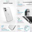 Speck Presidio Perfect Clear iPhone 16 Case - Slim Phone Case