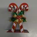 Christmas Napkin Holder for Tables Candy Cane Red White Metal Cocktail Napkin Holder Rustic Candy Cane Tissue Paper Dispenser for Winter Xmas Storage Farmhouse Restaurant Kitchen Party