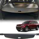 Cargo Cover for 2025 2024 2023 2022 Jeep Grand Cherokee (2 Row WL) & 4XE, Retractable Rear Trunk Cover Compatible with Jeep Grand Cherokee Trunk Security Cover Car Accessory, Carbon Fiber