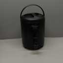 Insulated Beverage Dispenser 3 Gallon, Hot Drink Dispenser with 304 Stainless Steel Interior, Cold & Hot Water Dispenser for Parties, Hot Water Urn with Stand for Coffee Chocolate Tea Milk, Black