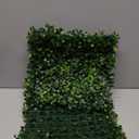 Artificial Grass Wall Panel Backdrop: 10"x10"(24P) UV-Anti Greenery Faux Boxwood Hedge for Indoor Outdoor Green Decor & Backyard Background Decorations Fence Covering Privacy