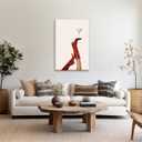 Funky Red Boot Martini Poster Trendy Cherry Girly Bottoms Up Wall Art Trendy Cocktail Posters Feminist Preppy Apartment Room Decor Y2k Aesthetic Home Bar Cart Speakeasy Pop Art 8x12inch Framed (8L" x 12W")