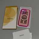 for iPhone 15 Pro Case, Compatible with MagSafe, Built-in Privacy Screen Protector and Camera Protection, Anti Spy Full Body Dustproof Shockproof Hard Phone Case 6.1", Bright Pink