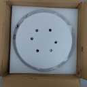 34W LED Ceiling Light with Remote, 3000-6000K Dimmable Modern Flush Mount Ceiling Lighting Fixture White 4 Rings Round Chandelier Ceiling Lamp for Small Room, Bedroom