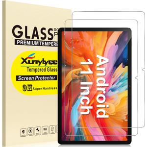 Screen Protector for Tabwee T50 11 Inch/ T90/ ApoloMedia EP1095T Android Upgraded Tablet 11 Inch Android 16 15 14 Tablet Tempered Glass Film, 9H Hardness, Anti-Scratch [9.84'' x 6.37'', 250mm x 162mm], 2 Pack