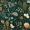 Orainege Vintage Floral Peel and Stick Wallpaper Boho Floral Contact Paper 17.3inx393.7in Flower Self Adhesive Wallpaper for Bedroom Removable Wall Paper Decorative