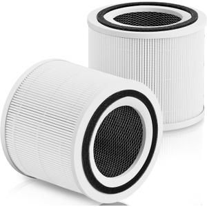 14 True HEPA Filter Replacement Compatible with PuroAir 240 Air Purifier, 3-in-1 True HEPA Filter Replacement with HP-14 Activated Carbon Filter, 2 Pack (White)