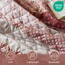 Comfort Spaces Tashi Lightweight Queen Quilt Bedding Set, 3 PC, Terracotta, Full/Queen