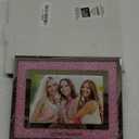 Pavilion - Sweet Sixteen Picture Frame, Party Decor, Happy 16th Birthday For Girl, Sweet 16 Party Photo Frame, Crystal Frame, Gifts For Birthday Girl, Pink, Overall Size: 7.25 x 9.25