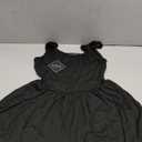 ZAFUL Womens Summer One Piece Sleeveless Tank Top Playsuits Short Jumpsuit Flowy Beach Rompers with Pockets (Small, Black)