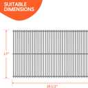 1Pack 28inch Stainless Steel Grill Steel Wire Cooking Grid Rock Grates Replacement Parts for Charbroil 463242715, 463242716 and More,for Lowe's 606682 Nexgrill 720-0882A,BHG 720-0882