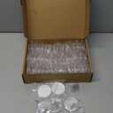 Yilloog 100 botones acrlicos transparentes de 2.25 pulgadas con 200 papel y 20 herramientas de extraccin de tarjetas SIM, para hacer tus propios botones, pin de acrlico transparente, diseo de