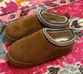 Haute Hippie 
Genuine Suede Fuzzy Slippers for Women Winter Warm House Shoes Cozy Mini Boots for Indoor Outdoor (7.5-8, Chestnut)