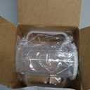 Sliner Adult Sippy Cups for Elderly 12 oz Straw Sippy Cups with 2 Handles No Spill for Adults Spill Proof Dysphagia Cup for Disabled Patients(White)