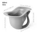 Potty for Newborn Baby Potty Training; for Diaper Free Baby Elimination Communication Indoor & Outdoor; Attractive Fish Shape (Grey)