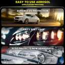 Car Headlight Restoration Polishing Kits,Headlight Restoration Kit,Headlight Cleaner And Restorer Kit,Headlight Cleaner,Multifunctional Car Headlight Polishing for All Vehicle Types (1Set)