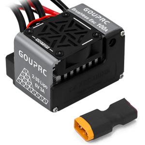 GOUPRC 100A Brushless ESC 2-3S Waterproof Electric Speed Controller for 1/10 Scale Accessories RC Truck Off-Road Car