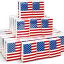 FYSUIMU 50 Bulk Patriotic Tissue Packs Mini Travel Size Facial Tissues 4th of July American Flag Portable Pocket Tissue for Independence Day 250th Anniversary Memorial Day Party Supplies