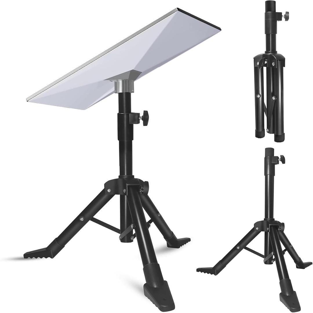 Starlink Gen 3 Tripod Stand, Adjustable Heavy-Duty Mount, Supports Gen 3/V4 and Standard Kickstand Dish, Height Adjustable from 2 to 4.5 Feet, Comes with Slide-in Pipe Adapter