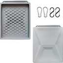 Starlink Mini Protective Cover Case, All Purpose Silicone Protective Case for Starlink Mini Dish with 2 Sets Additional Securing Buckles for Travel and Outdoor (Grey)