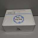 Cotton Pad Holder Christmas Birthday Gifts Sets For Women,Automatic Reusable Square Dustproof Waterproof Cosmetic Bathroom Pad Dispenser include Headband,Wrist Bands,Hair Clips Scented Candles (White)