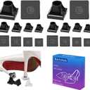 Heel Protective Heel Caps,High Heel Protectors Tip Covers, Noise Reducing Non-Slip Heel Caps for High Heels,Perfect for Weddings, Races, Formal Occasions and Events (10 Pairs Square-Black)