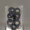 Pangda 30 Pcs Oil Resistant Rubber Washers 1-1/2" OD x 1" ID x 1/8" Thickness Industrial Flat Rubber Spacer Flat Black Washers Grommets for Bolts Spacers Vibration Suppression