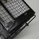 2-Pack Rat Traps Humane Live Mouse Vole Chipmunk Trap Cage for Indoors and Outdoors (Black)