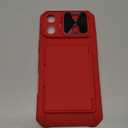 BXYJY Wallet Case for iPhone 17 Pro Max, Card Holder (45 Cards), Slide Camera Cover, Daily Drop Protection, Heavy Duty Women Girly Men Protective Phone Cover for iPhone 17 Pro Max 6.9" 2025, Red